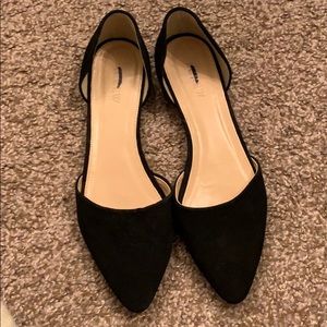 J.Crew Suede d’Orsay Flats item C0445
